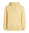 Sandro Logo-embroidered Organic Cotton-jersey Hoody In Cream Yellow