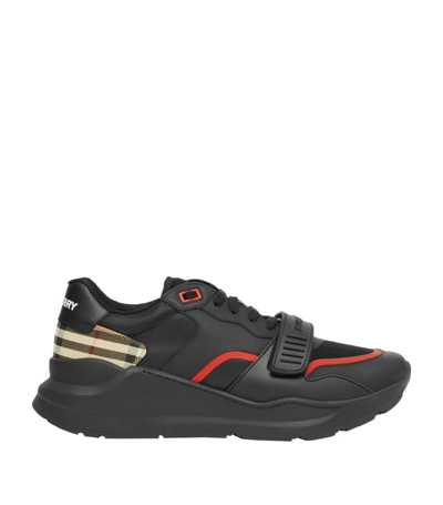 Burberry Vintage Check Sneakers In Black
