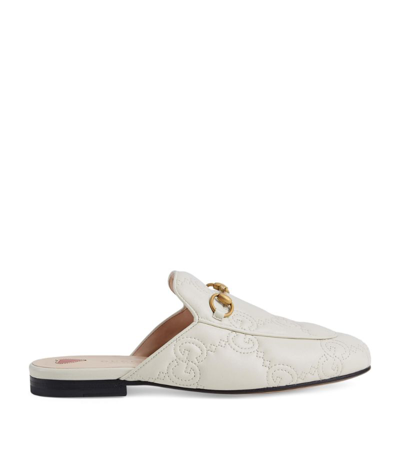 Gucci Leather Princetown Slippers