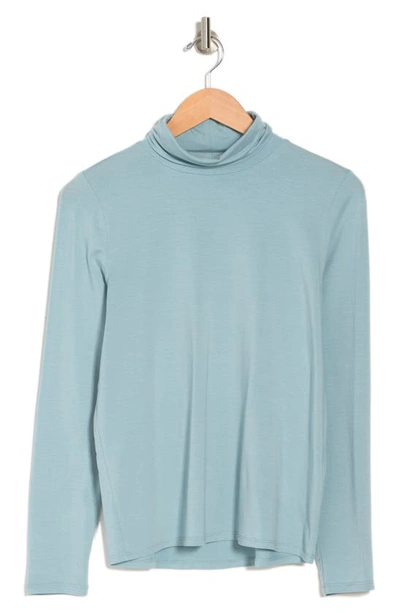 Eileen Fisher Turtleneck Top In Seafoam