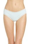 Natori Bliss Cotton Girl Briefs In Soft Mint