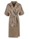 Max Mara Cappotto Cesy In Misto Cashmere Beige In Beige