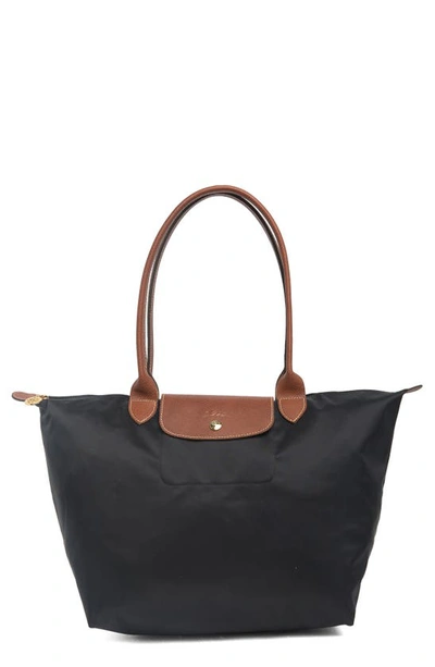 Longchamp Le Pliage Tote Bag In Black