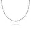Bling Jewelry Sterling Silver Curb Chain Necklace In Silver