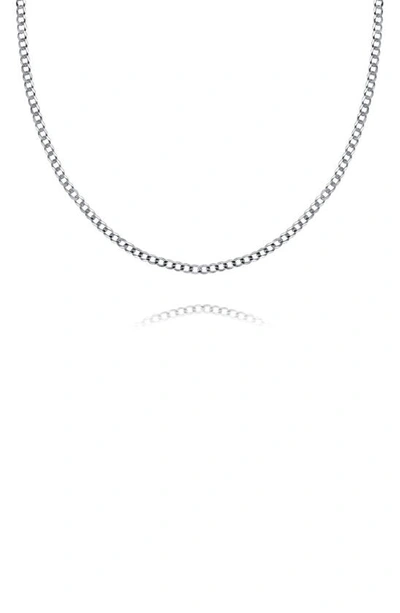 Bling Jewelry Sterling Silver Curb Chain Necklace