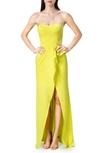 Dress The Population Kai Evening Gown In Yellow