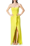 Dress The Population Kai Evening Gown In Lemongrass