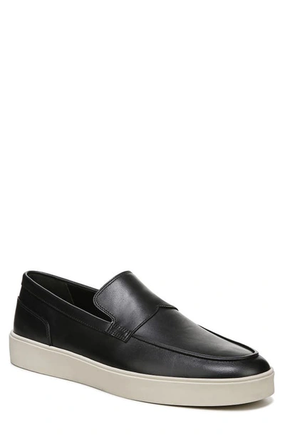 Vince Men's Toren Leather Slip-on Sneaker Loafers In Black