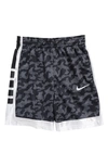 Nike Kids' Dri-fit Elite Basketball Shorts In Black/white/white