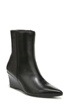 Naturalizer Dario Womens Leather Pointed Toe Booties In Black Leather