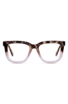 QUAY WIRED BEVEL 44MM SQUARE BLUE LIGHT BLOCKING GLASSES