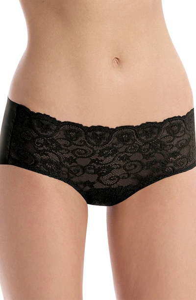 Commando Double Take Tulip Lace Bikini Briefs In Black