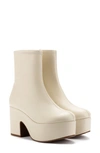 Larroude Miso Platform Bootie In Ivory