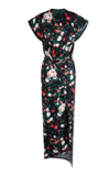 Rabanne Floral Cap Sleeve Midi Dress In Floral