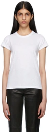 RAG & BONE WHITE 'THE SLUB' T-SHIRT