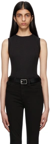 Rag & Bone Echo Rib-knit Tank Top In Black