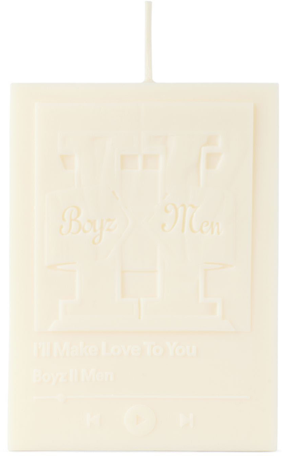 Santos.studio White 'i'll Make Love To You' Candle In N/a