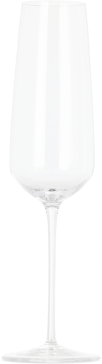 Nude Glass Stem Zero Flute Champagne Glass In Clear