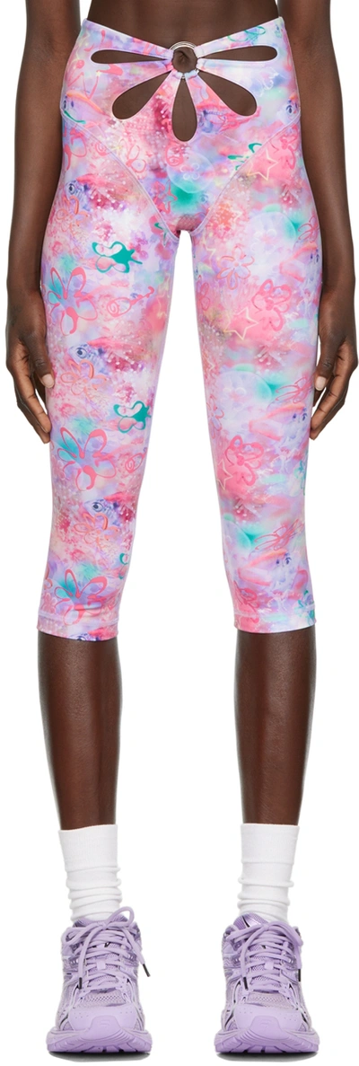 Collina Strada Ssense Exclusive Pink Sport Leggings In Star Fish