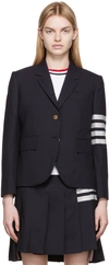 THOM BROWNE NAVY 4-BAR BLAZER