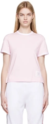 Thom Browne Cotton Jersey T-shirt In 680 Lt Pink
