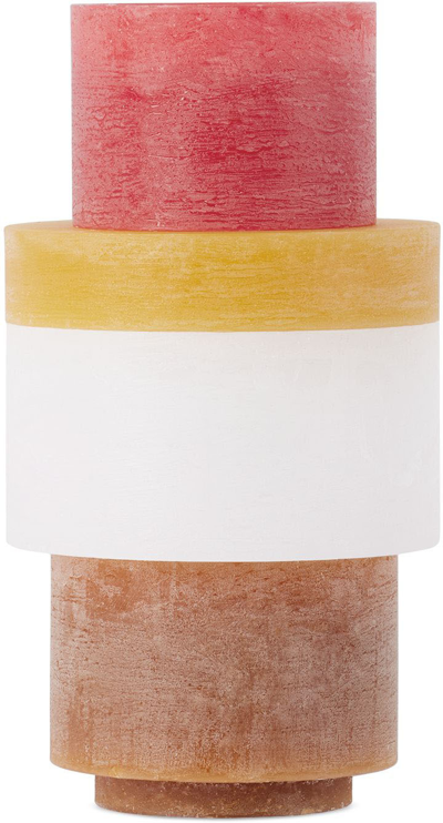 Stan Editions Multicolor Stack 05 Candle Set In Yellow