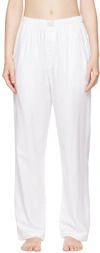 Skims Hotel Cotton Blend Pajama Pants In Marble.