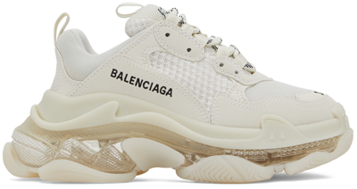 BALENCIAGA OFF-WHITE TRIPLE S SNEAKERS