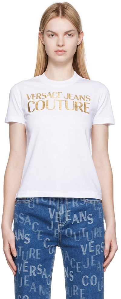 Versace Jeans Couture T-shirt In Bianco