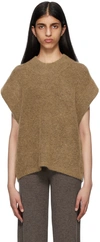 By Malene Birger Farima Knit Vest In 1as Tan