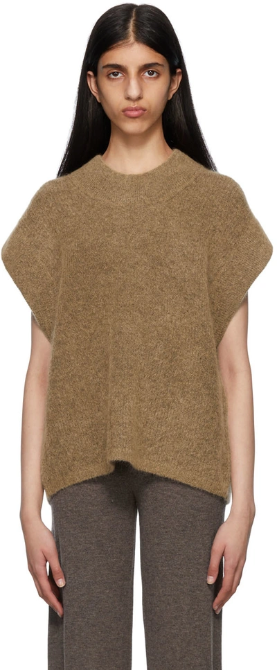By Malene Birger Farima Knit Vest In 1as Tan