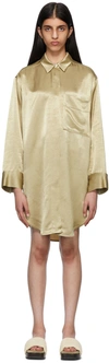By Malene Birger Beige Olisse Minidress In 110 Nature