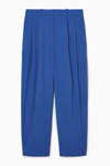 COS WIDE-LEG PLEATED WOOL TROUSERS