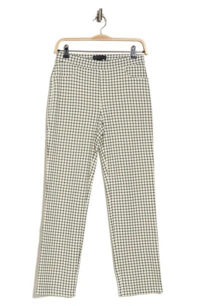 Sanctuary Pull-on Cropped Pants In 2 Tone Plaid