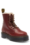 DR. MARTENS' JADON ABRUZZO FAUX FUR LINED LUG SOLE COMBAT BOOT