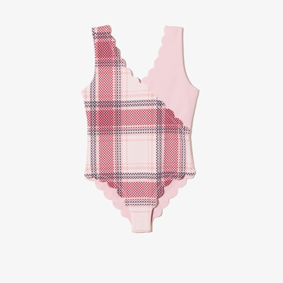Marysia Kids' Pink Canyon Point Maillot Printed Swimsuit