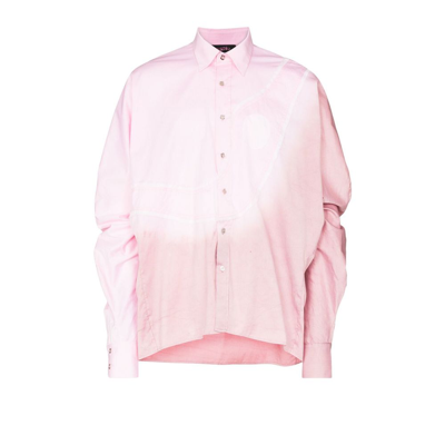 Lueder Pink Sash Panelled Cotton Shirt
