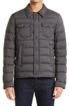 Herno Padded Chest Pocket Long Sleeve Jacket In Grey
