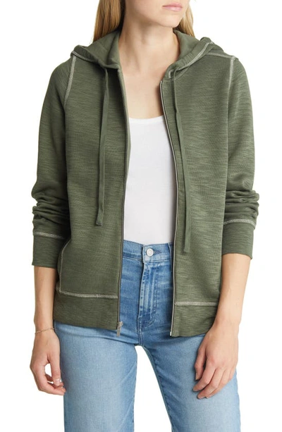 Tommy Bahama Tobago Bay Cotton Blend Zip-up Hoodie In Palm Moss