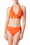 Bleu By Rod Beattie Behind The Seams Halter Bikini Top In Fire