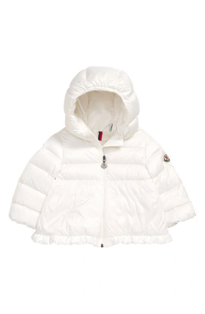 Moncler Kids' Odile Hooded Down Jacket In White