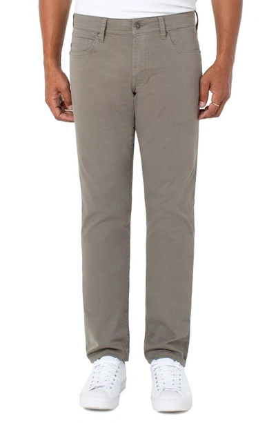 Liverpool Los Angeles Liverpool Kingston Modern Straight Leg Twill Pants In Palm