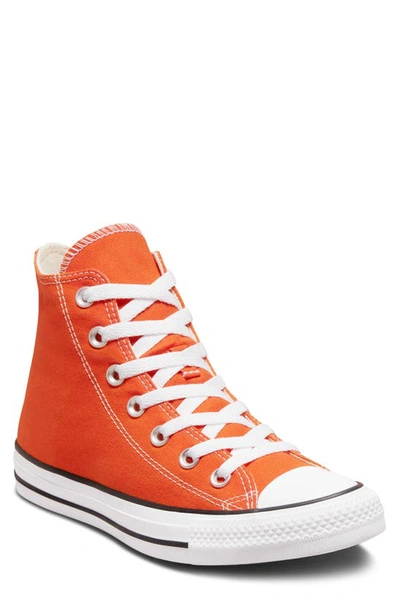 Converse Chuck Taylor® All Star® High Top Sneaker In Orange/ White/ Black