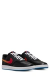 Nike Court Vision Low Sneaker In Black/ Multi/ Red