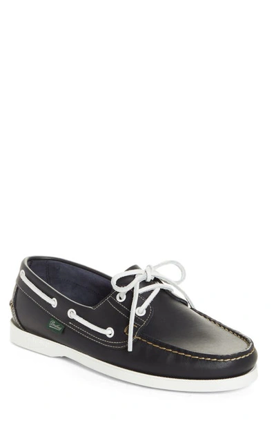 Paraboot Barth Boat Shoe In Navy