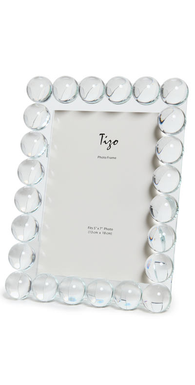 Tizo Design 5x7 Crystal Glass Bubble Frame In Clear