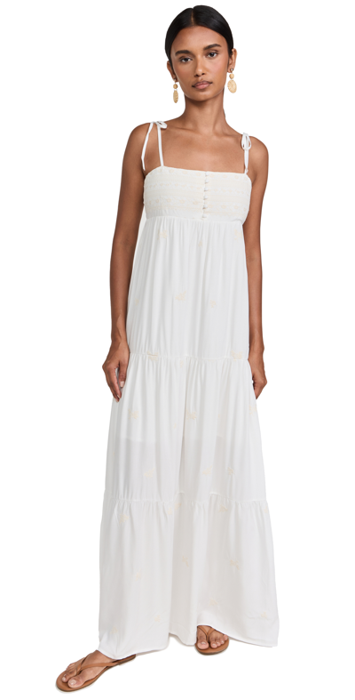 Spiritual Gangster Dolce Embroidered Maxi Dress In Dolce Embroidery