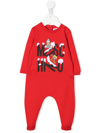 MOSCHINO LOGO-PRINT DETAIL BABYGROW