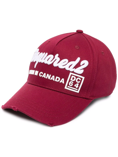 Dsquared2 Embroidered Logo Cap In <p>