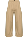 Studio Nicholson Pleat-detail Trousers In Neutrals